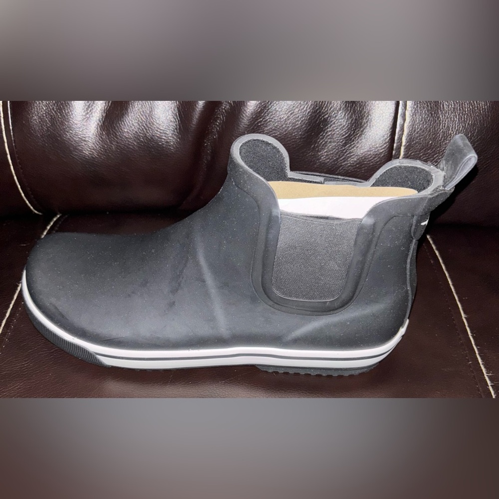 Rocket Dog Black Slip-On Rain Chelsea Boots - Picture 10 of 12